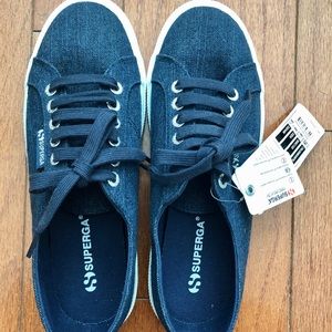 Superga classic denim sneaker Size 8 (women's)❤️
